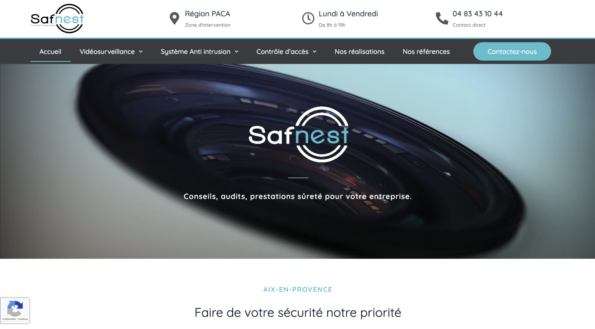 Safnest - Création site internet Aix en Provence - Geoffrey LEDUC