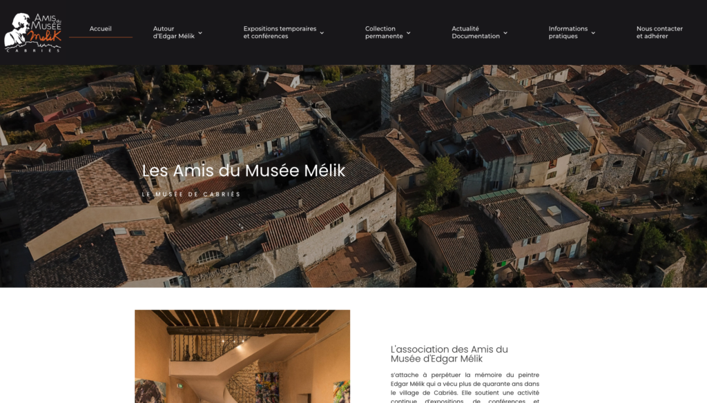 Amis du Musée Mélik - Création site internet Aix-en-Provence