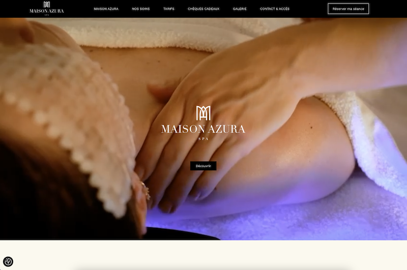 Maison Azura Spa - Création site vitrine - Freelance Geoffrey Leduc