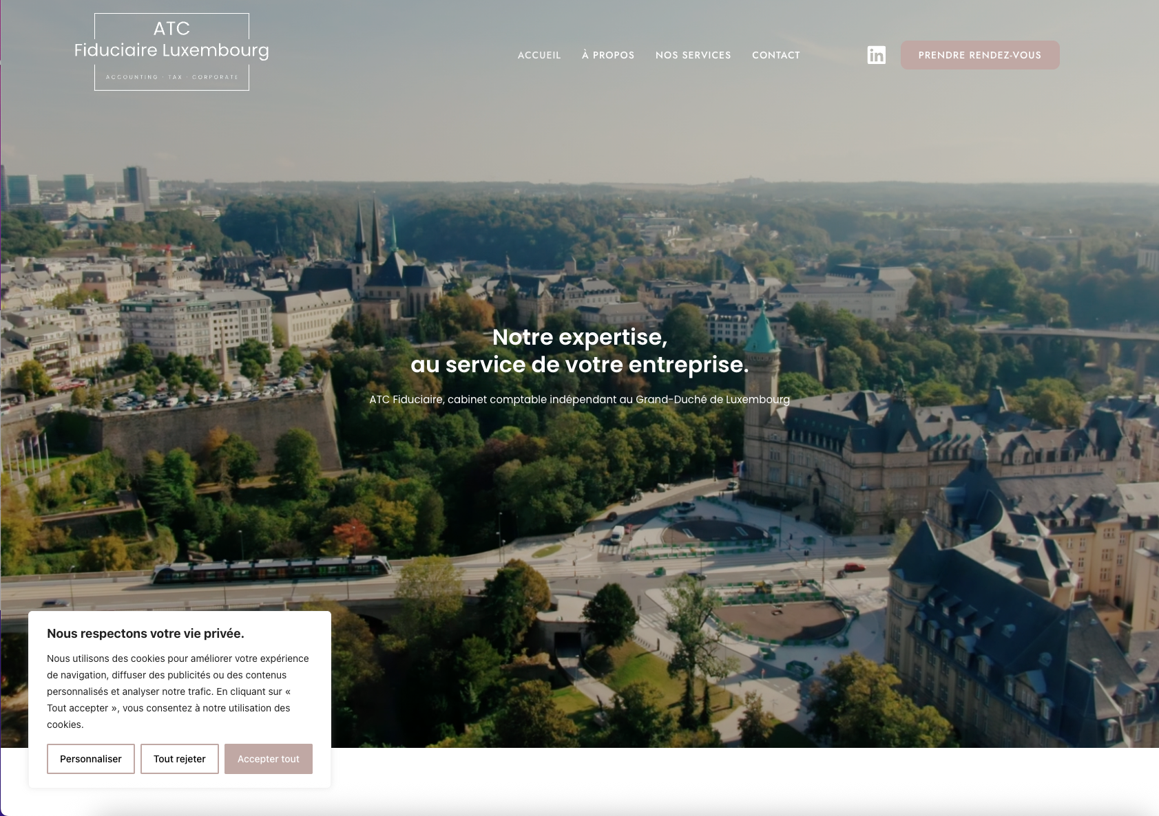 ATC Fiduciaire - Création site vitrine - Freelance Geoffrey Leduc
