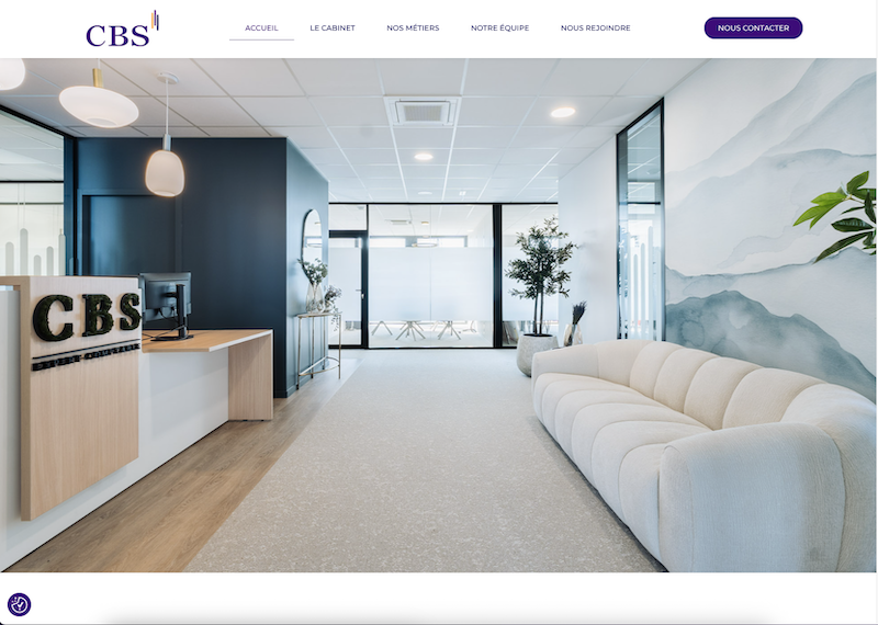 CBS Expert Comptable - Création site vitrine - Freelance Geoffrey Leduc