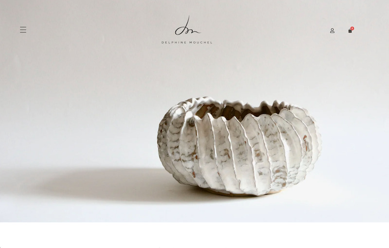 Delphine Mouchel - Création site vitrine - Freelance Geoffrey Leduc